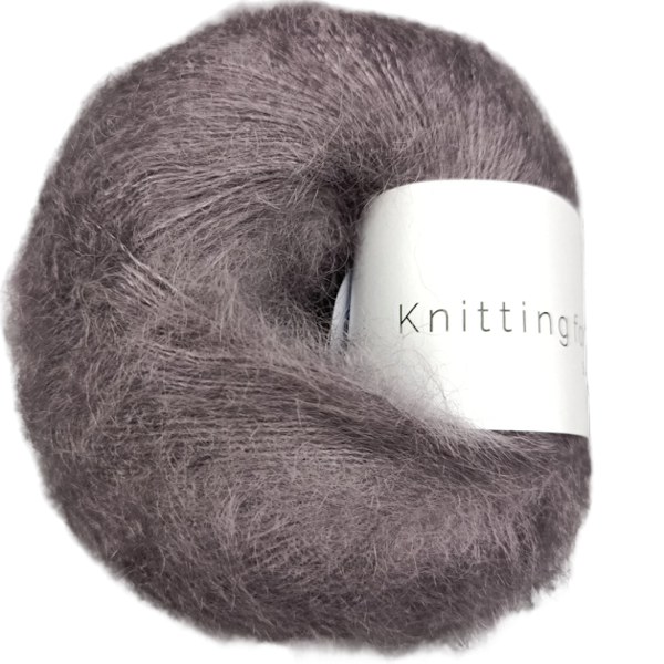 knitting for olive soft silk Mohair- dusty violet