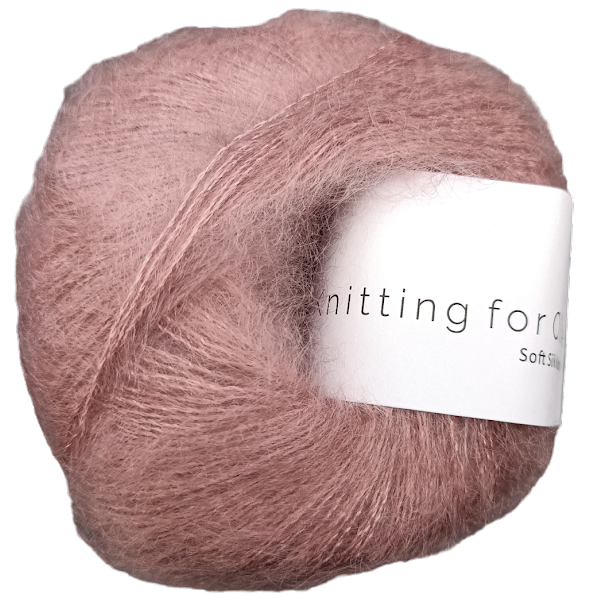 knitting for olive soft silk Mohair- dusty rose