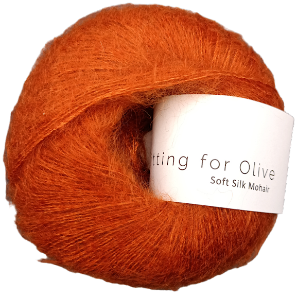 knitting for olive soft silk Mohair- braendt orange
