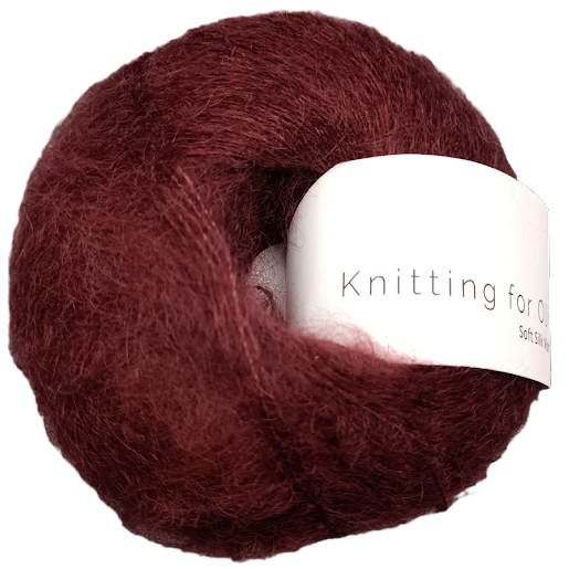 knitting for olive soft silk Mohair- bordeaux