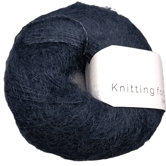 knitting for olive soft silk Mohair- deep petroleum blue